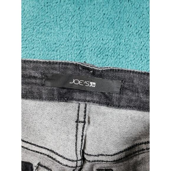 Joes Jeans Size 27 Womens Black Stretch Pants Ladies Mid Rise Fray Hem Ankle - Picture 3 of 13